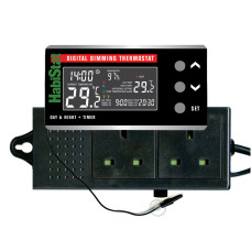 Habistat Digital Dimming Thermostat, Day/Night Timer, 600 Watt